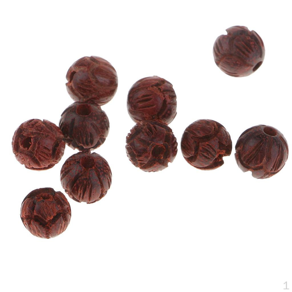 

Wood Lotus Beads Sapcer DIY Jewelry - 6mm