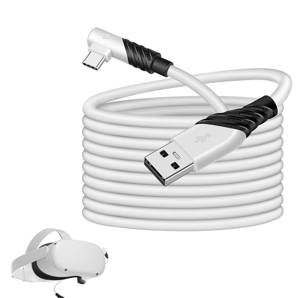Link Cable Elbow 90 Degrees 5 Meters Usb3.0 Computer Connection Data Cable Compatible For Oculus Quest2 Vr Helmet