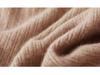Women's Slim Fit V-Neck Wool Knit Dress - Waist-Hugging, Extra Long, Over-the-Knee, for Autumn/Winter Temperament