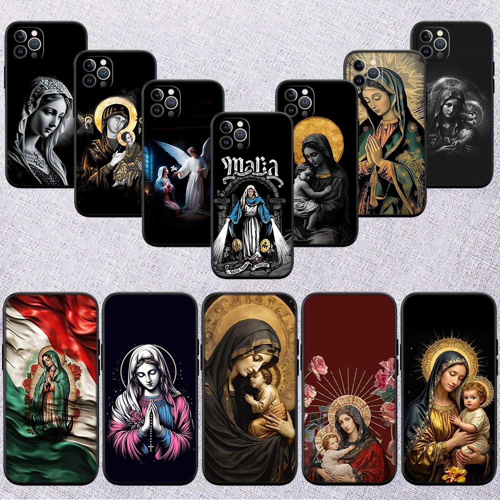RE62 Virgen Maria Shell Phone Case for Samsung Galaxy Note 10 20 S23 S24 S25 Ultra FE Plus Edge Lite A02S A35 A07 A17