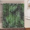 Shower Curtains Green Tropical Plants Bathroom Polyester Waterproof Shower Curtain Leaves Printing Curtains For Bathroom Shower