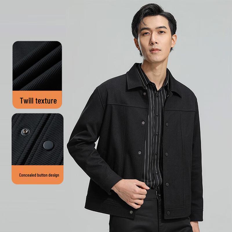 

Fengmao Men s Casual Wrinkle-Resistant Lapel Jacket 3XL