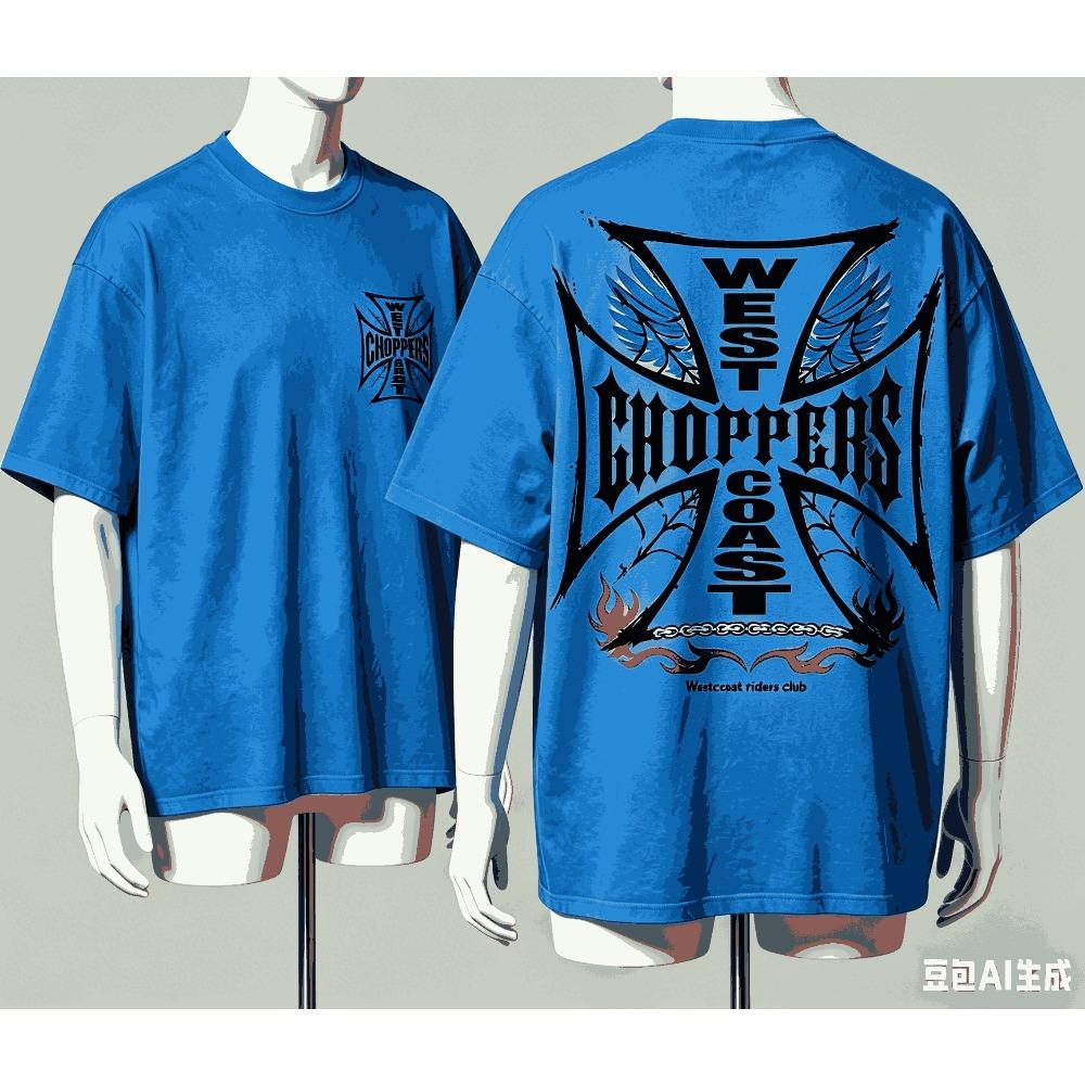 West Coast Choppers für Fan Geschenk T-Shirt Herren Damen Harajuku Oversized Unisex Kurzarm Streetwear hohe Qualität Paare Klassisch weich Retro Mode