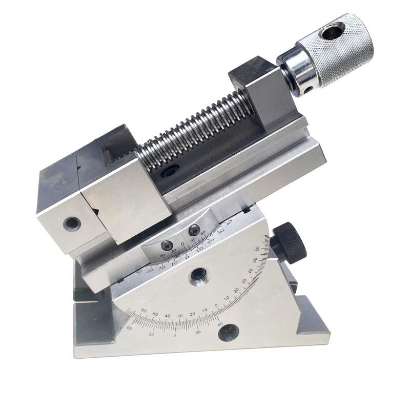 4-Inch Precision Universal Tilting Flat Jaw Vise - Angle & Sine Tool Vise