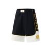 Casual Minimalist Color Block Letter Sports Shorts Men Shorts Black AAPV099-1