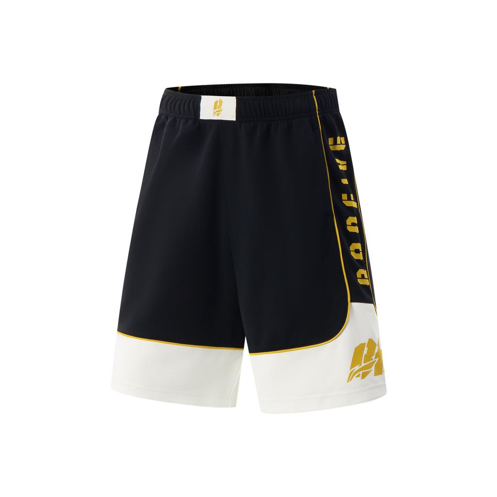 Li-Ning Casual Minimalist Color Block Letter Sports Shorts Men Shorts Black AAPV099-1
