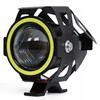 2X Halogen Motocyklowy Led Lampa Reflektor Ring Cob Komplet 2 Tryby Światła