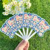 1Pc Cute Cartoon Animal Shape 6-Bone Plastic Folding Fan Summer Portable Mini Cooling Student Girl Handheld Fan Kawaii Kid Fan