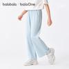 Balabala Girls' Summer Loose Wide-Leg Cartoon Pants