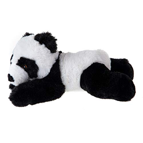 Wild Republic Plush Panda, Fluffy, Recycled Material, EcoKins, W14 X D23 X H12cm, 24796