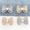 10Pcs Elegant Bowknot Waist Cincher Buckles Clasps Alloy Metal Waist Tighteners Waistband Adjusters For Jeans Trousers