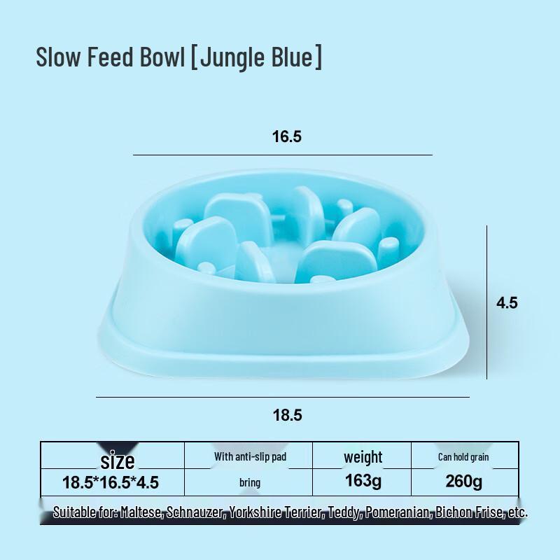 Anti-Slip Pet Slow Feeder Bowl
