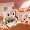 Sylvanian Families Dolls Neko ST Mark Certified Toy Dollhouse for Ages 3 and Sylvanian Epoch [Latte Family] FS-52 Up, Families,