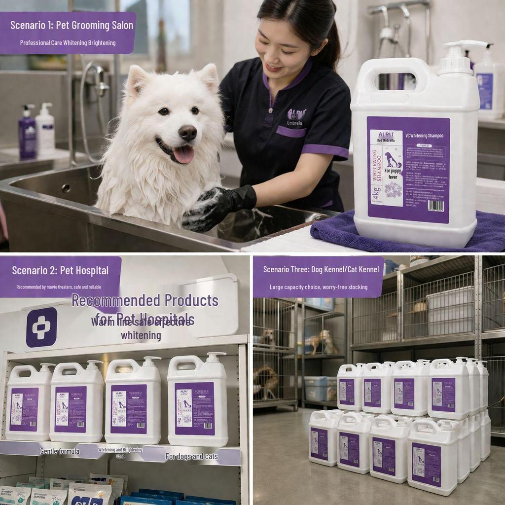 Grand Shampooing Blanchissant pour Animaux 4KG - OEM Personnalisable