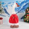 Yousheng 1 Set Christmas Porch Goose Outfits Outdoor Garden Lawn Yard Goose Statue Winter Santa Claus Elf Dress Xmas Holiday Party Dress-up Clothing