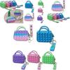 Vibrant Pop It Pouch Bag With Soft Bubble Design For Stress Relief And Storage