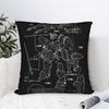 Gundam Pillow Cover Funny Pillow Case For Sofa Bedroom Home Decor Graphic Pillowcases Gift Idea