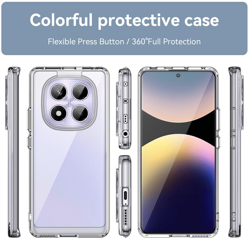 For Xiaomi Redmi Note 14 Pro Case Transparent Luxury Silicone Cover Redmi Note 14 Pro Case TPU Protector Redmi Note 14 Pro Cover