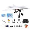 Remote Control Airplane Kit with Propellers - DIY Outdoor Glider Toy Gift for Boys Kids, Includes Charging Cable (Color May Vary)