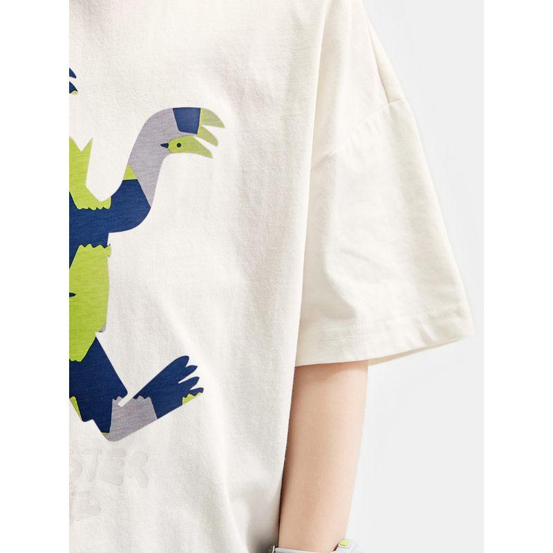 [Monster Series] MQD Children's Clothing Boy's Short-Sleeved T-shirt 24 Summer New Arrival Kids Tops Girl Baby Summer Clothing