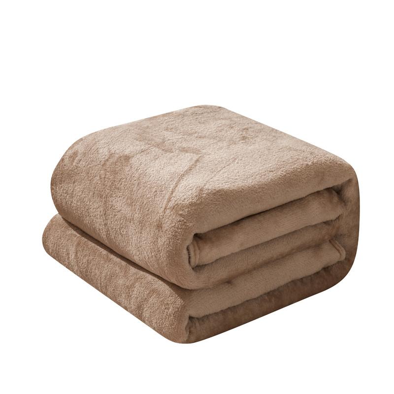 Solid Color Blanket Velvet Bedspread Office/Car Nap Shawl Manta Para Sofá Skin-friendly Plaid Home Bedspread Winter Bed Linen