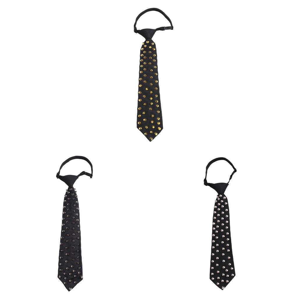 Punk Style Rivet Casual Ladies Mens Tie Accessory With Arrow Shape For Street Fashion