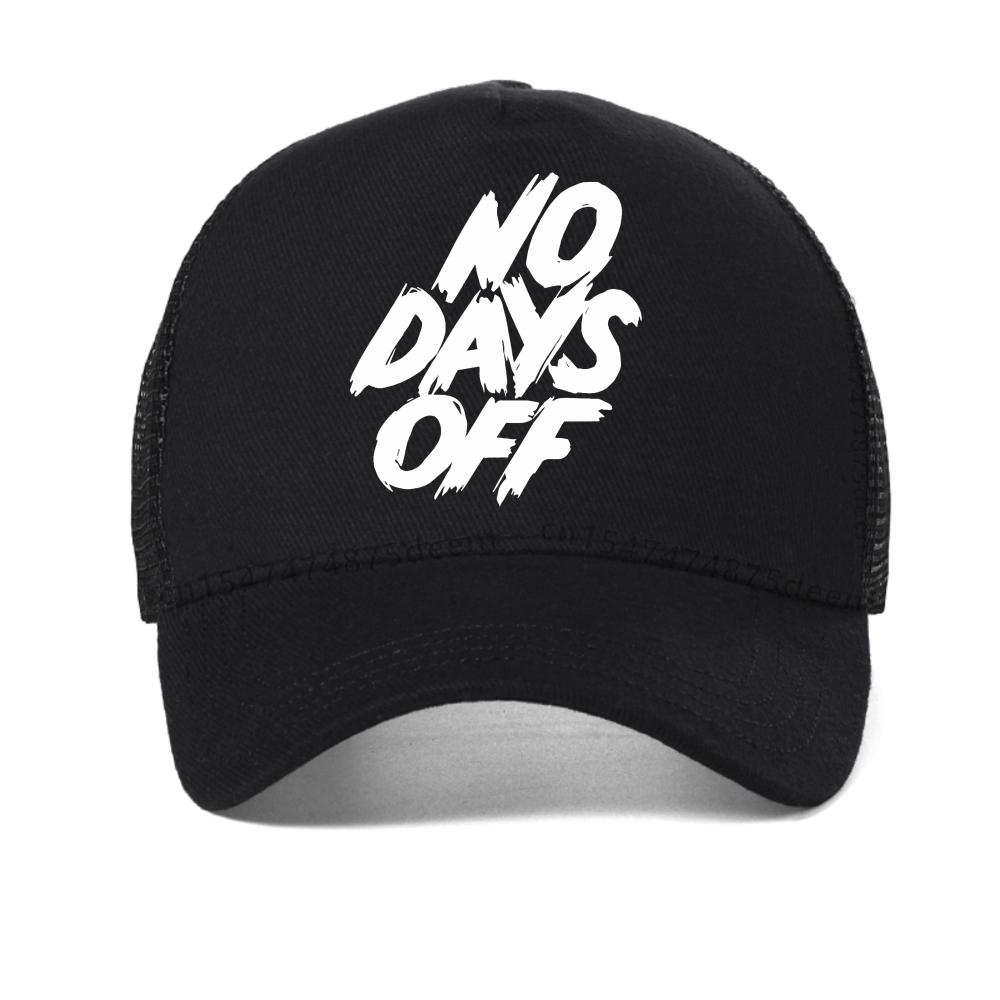 no days off lettet baseball cap Men Women Hip Hop Dad Hat adjustable Trucker Mesh Hats fashion Sunscreen mesh Snapback Caps