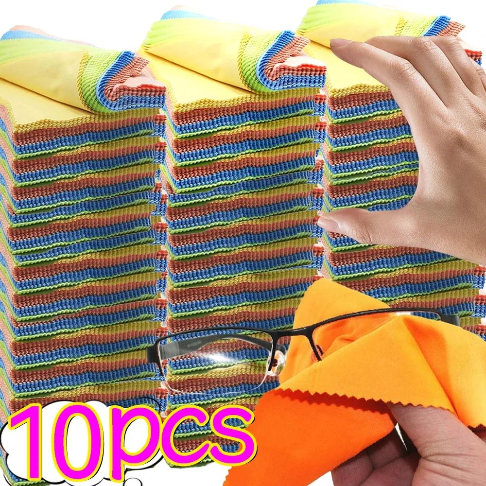 Square Glasses Cleaning Cloth Microfiber Random Color High Quality Glasses Cloth Daily Soft Phone Screen Cleaning Wipe Wholesale