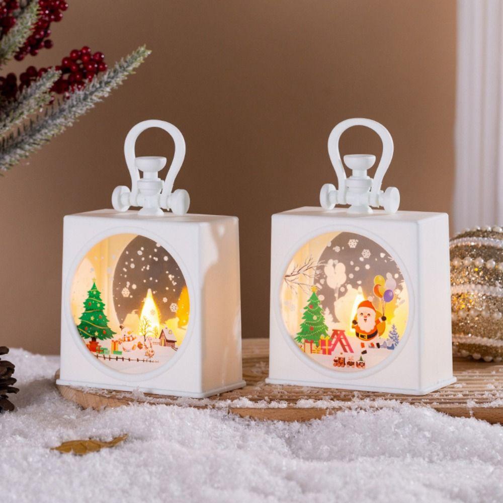 Christmas Tree Christmas Portable Lantern illuminated Christmas Hanging Lamp Navidad