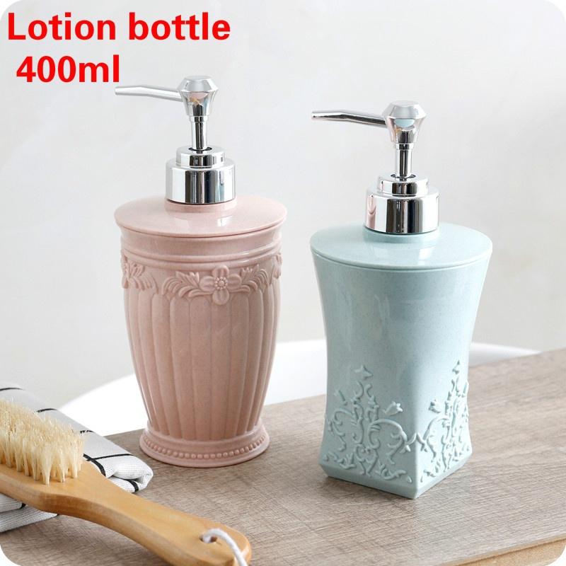 400ml Koupelnový držák na tekuté mýdlo Dávkovač na stlačení pro šampon