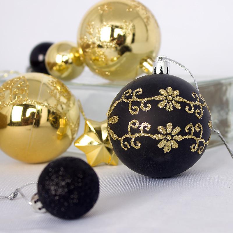 44 Pcs Christmas Ball Gift Box Christmas Tree Ornaments Colorful Balls Christmas Plastic Spherical Shaped Pendant Baubles/Ball