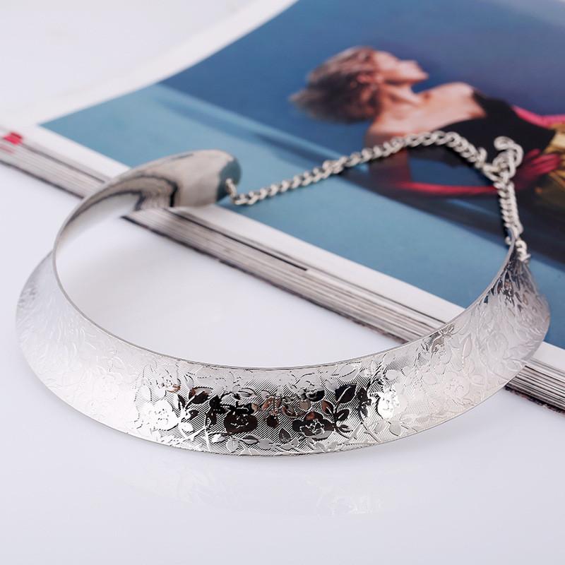 Metallic Choker With Electroplated Finish For Unisex Daily Wear