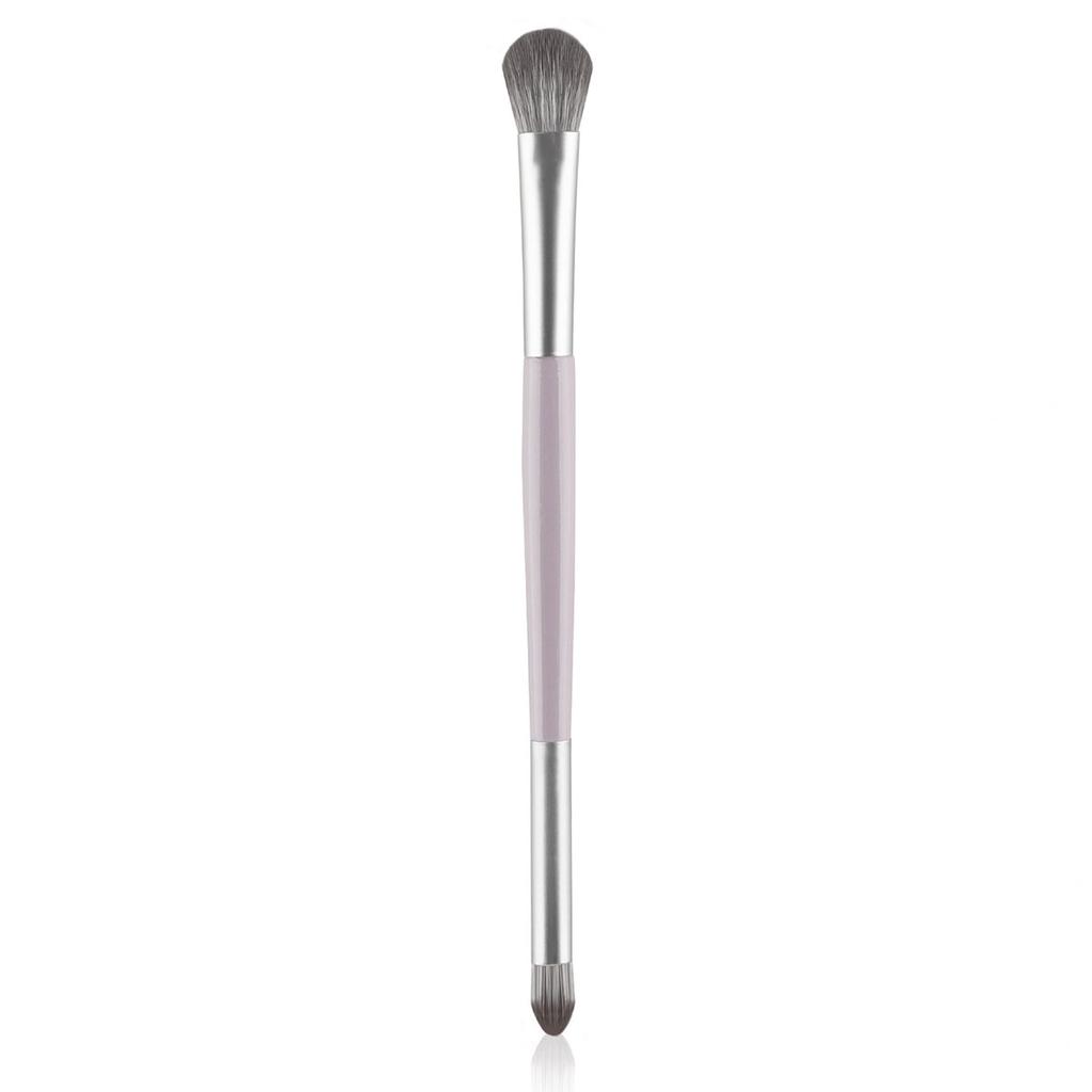1pcs double head eye shadow brush makeup brush halo dye brush detail brush highlight brush soft fiber hair lying silkworm brush