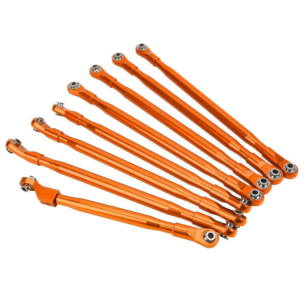 RC Rod Link Linkage Set Pull Rod with Sway Bar Aluminum for Axial SCX6 JLU 1 6 RC Car VehicleOrange