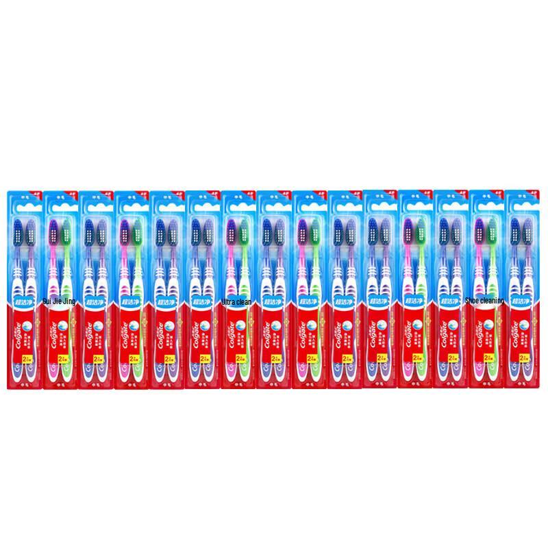 Colgate Super Clean Toothbrush, Soft Bristle, 30-Count Pack