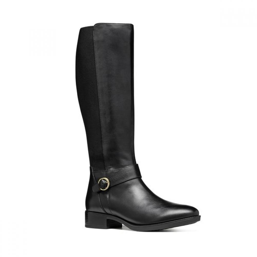 Geox Women Comfort Suede Stretch Long Boots 8gxg1c4w1b