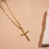 Sweater Chains Cross Necklace Cross Metal Clavicle Chain Fashion Double Layer Choker  Women Gifts
