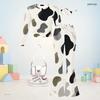 Girls Abstract Printed Round Neck Long Sleeve Top And Flared Pants Two Piece Set