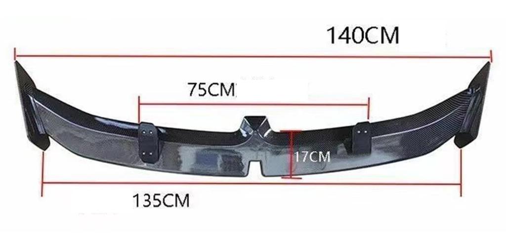 [2025 Specifications] Applicable To Honda CR-Z ZF1/2 Type General Purpose Rear Trunk Racing GT Wing Car Without Drilling (Carbon Pattern)