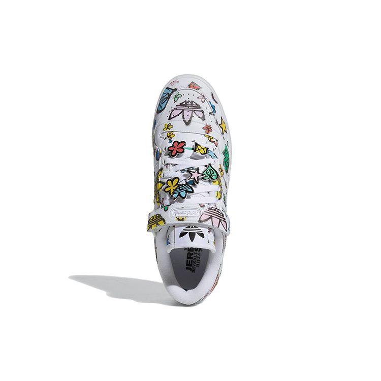 Zapatillas unisex Jeremy Scott x adidas Forum 84 Low Monogram en blanco nube-blanco núcleo-negro GX9668