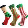 New Christmas Cartoon Cotton Men's Mid-Calf Socks - Breathable and Stylish for Couples