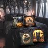 Halloween Themed Pillowcases: Witch, Owl, Black Cat & Haunted House Designs for Spooky Decor Sofa Cushion Cover