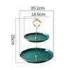 Nordic Light Luxury Ceramic Tiered Fruit Plate