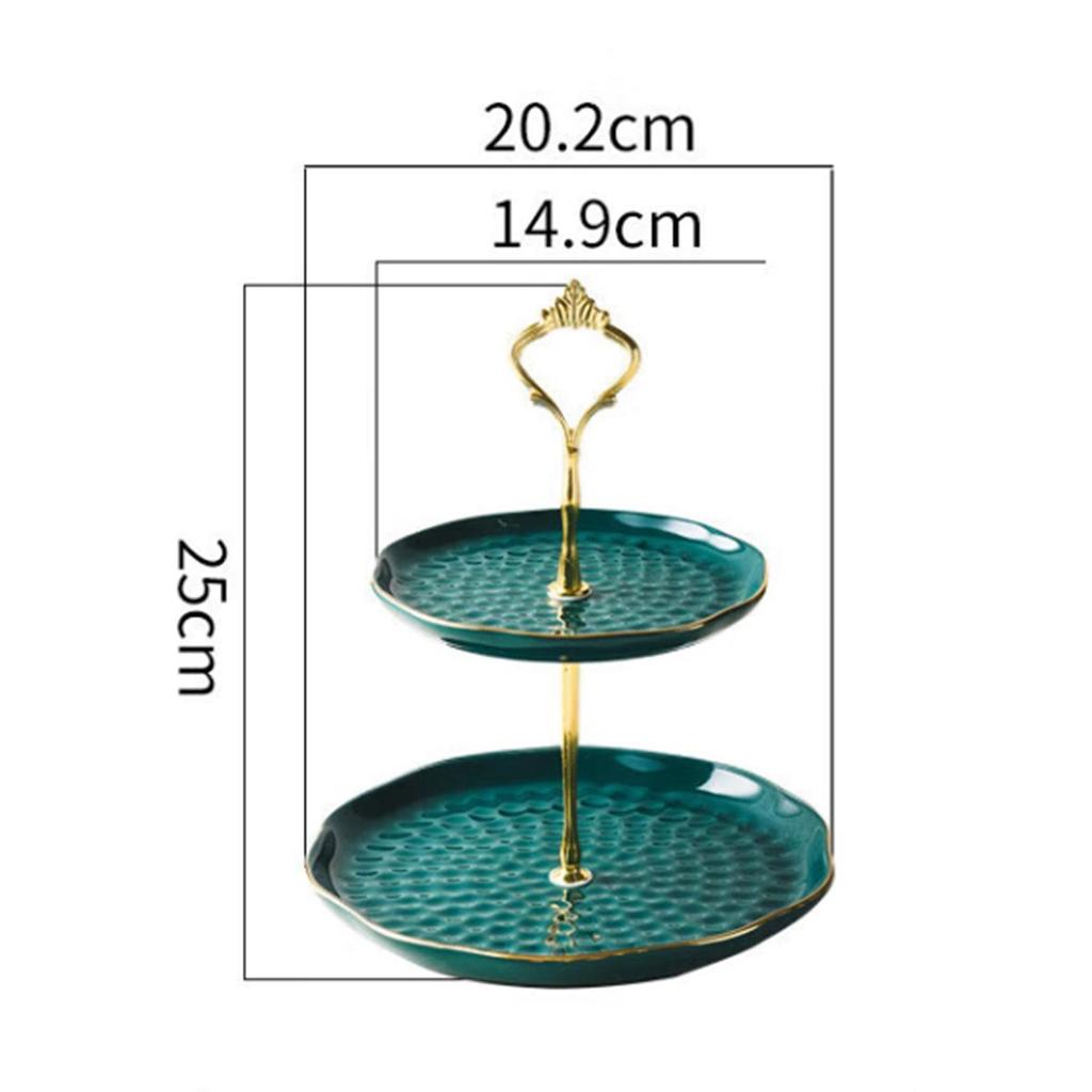 Nordic Light Luxury Ceramic Tiered Fruit Plate