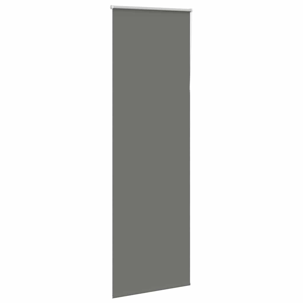 Roleta Zaciemniająca Szara 85X210 Cm Szerokość Tkaniny 80,7 Cm