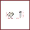 1 Set Bling Car License Plate Fasteners Screws Caps Covers Multicolor Universal Rhinestone License Plate Bolt Cap Plastic Washer Replace Parts