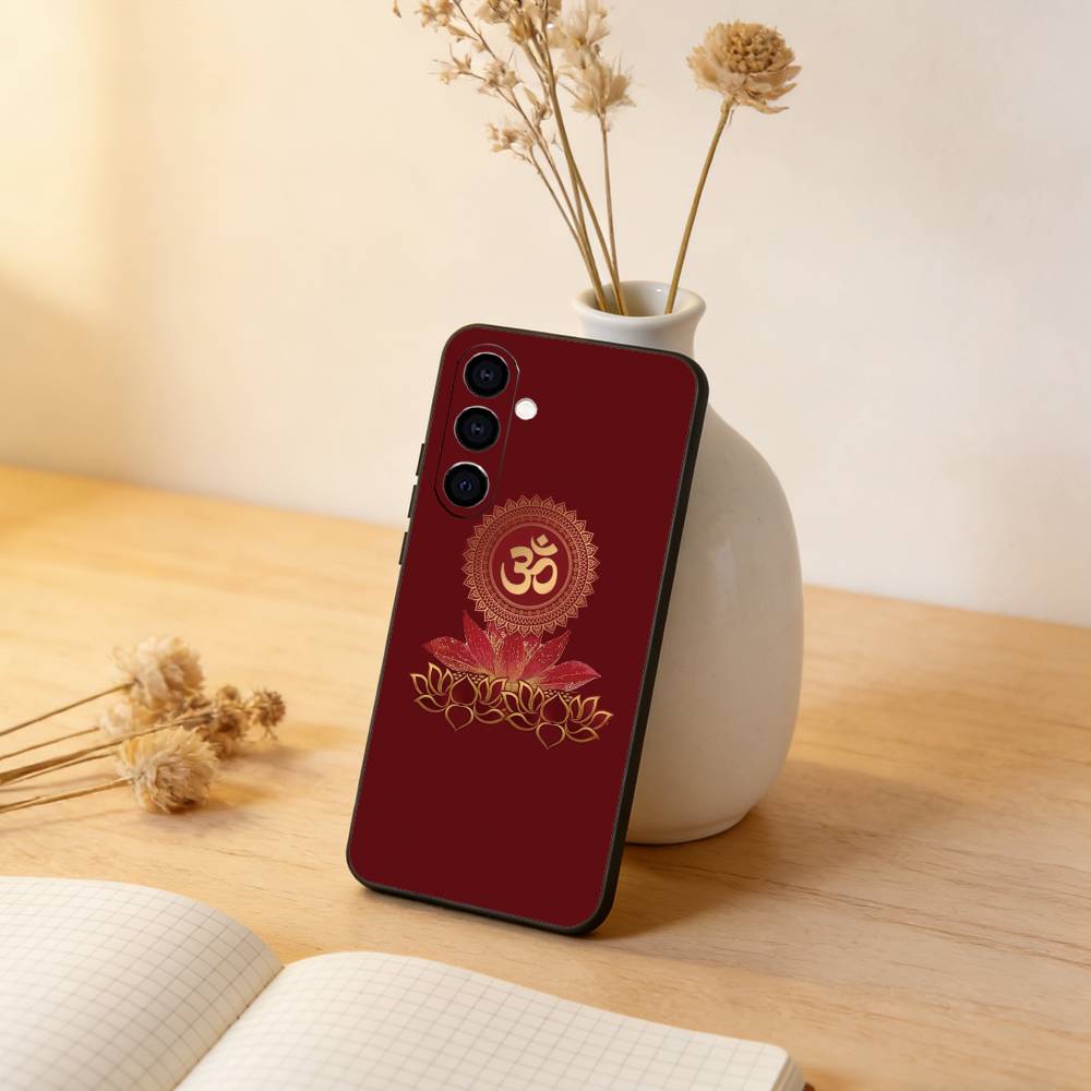 

Sports A-Aum Om Yoga Phone Case For Samsung Galaxy A73,A72,A71,A70,A53,A52,A51,Soft Silicone Black Cover Samsung a30 a20