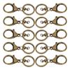 10Pcs Key Chain Plating Non Fading Simple Keychain Bag Buckle Lobster Clasp Hook(Antique Brass )