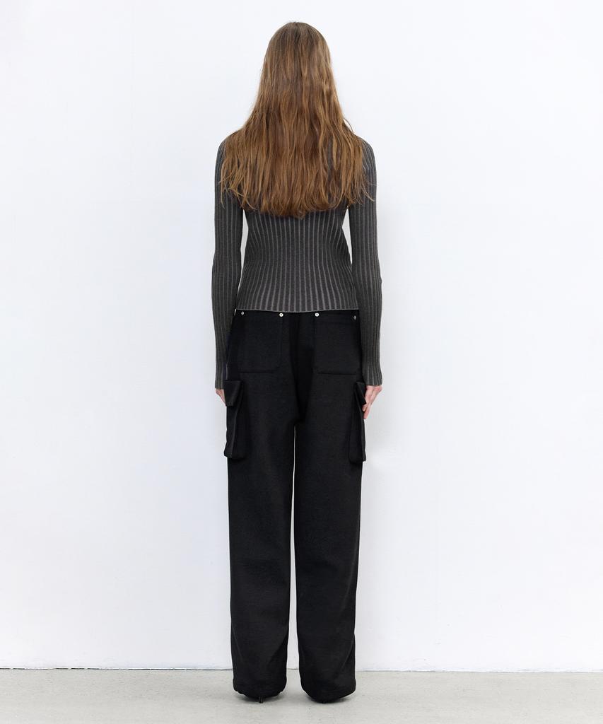 INSILENCE WOMEN Fatigue Pocket Slacks Black