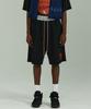 BEYOND CLOSET [Collection Line] 90S Basketball Detail Heavyweight Cotton Jersey Shorts Black